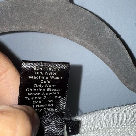 Ann Taylor Factory Knit Ribbed Sweater Ruffle Sleeve Cream & White Womens Medium - Picture 5 of 7